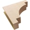 Ekena Millwork 9"W x 36"D x 36"H Thin Mediterranean Rough Cedar Woodgrain TimberThane Corbel, Primed Tan CORUR09X36X36MEDRCPR - alternate 6